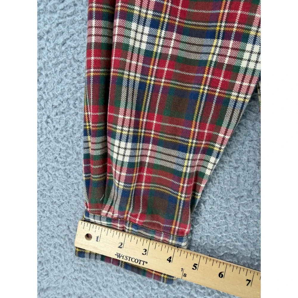 Polo Ralph Lauren Mens Large Classic Fit Plaid Button Down Shirt Red Green L